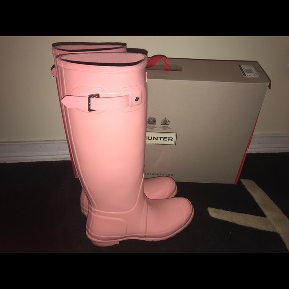 Pink Lemonade size 10 Hunter rain boots - Picture 3 of 7